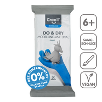 Creall Do&Dry levegőre száradó hipoallergén gyurma 500 g – szürke cement