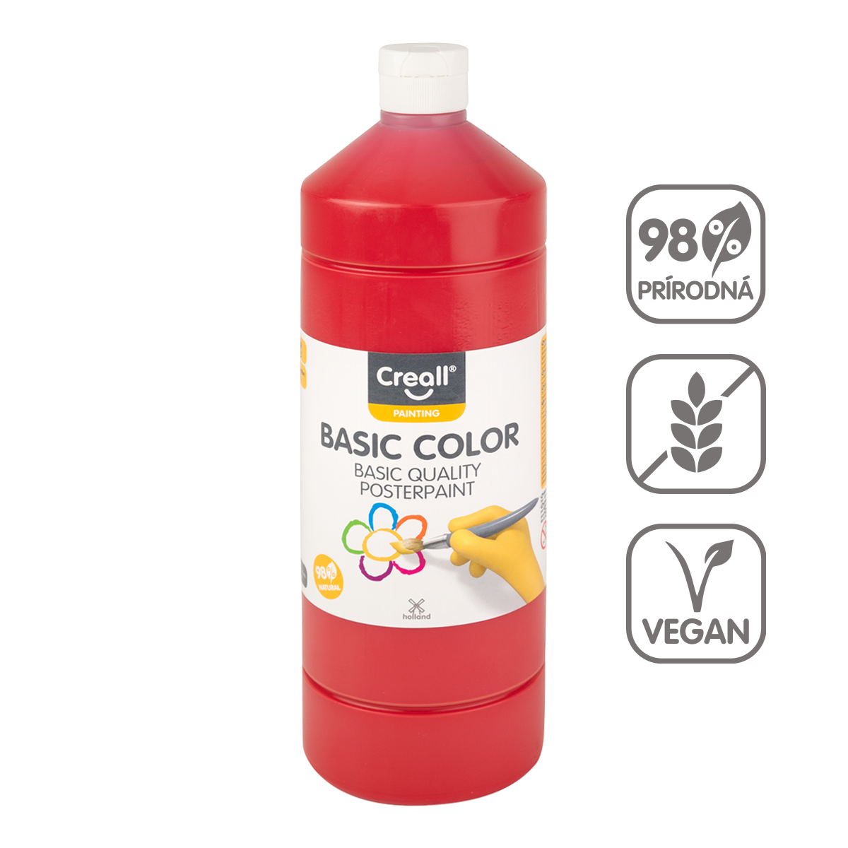 Creall temperafesték 500 ml – piros