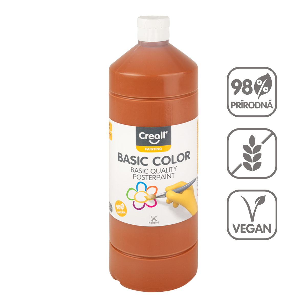 Creall temperafesték 500 ml – világosbarna