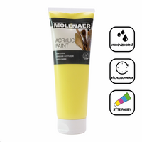 Molenaer akrilfesték 250 ml – világossárga