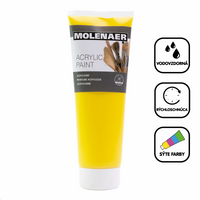 Molenaer akrilfesték 250 ml – sárga