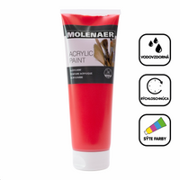 Molenaer akrilfesték 250 ml – piros