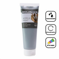 Molenaer akrilfesték 250 ml – ezüst
