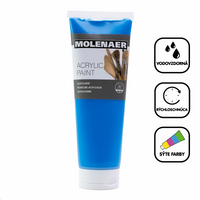 Molenaer akrilfesték 250 ml – kék