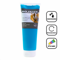 Molenaer akrilfesték 250 ml – türkiz