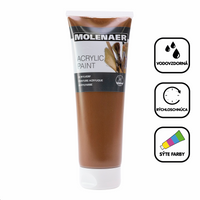 Molenaer akrilfesték 250 ml – barna
