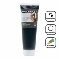 Molenaer akrilfesték 250 ml – fekete