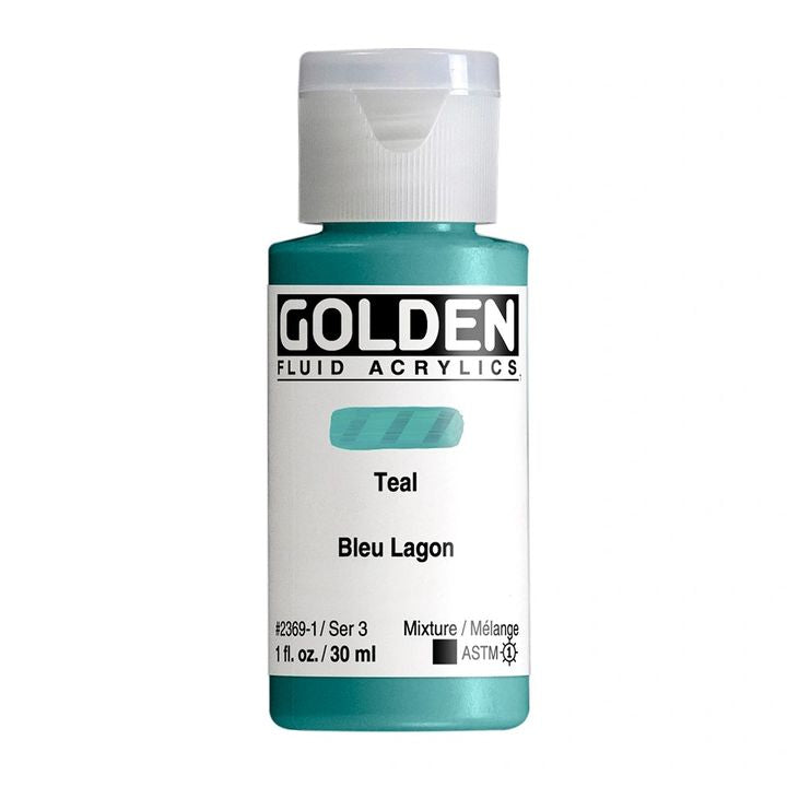 GOLDEN folyékony akrilfesték 118 ml – 2369 teal