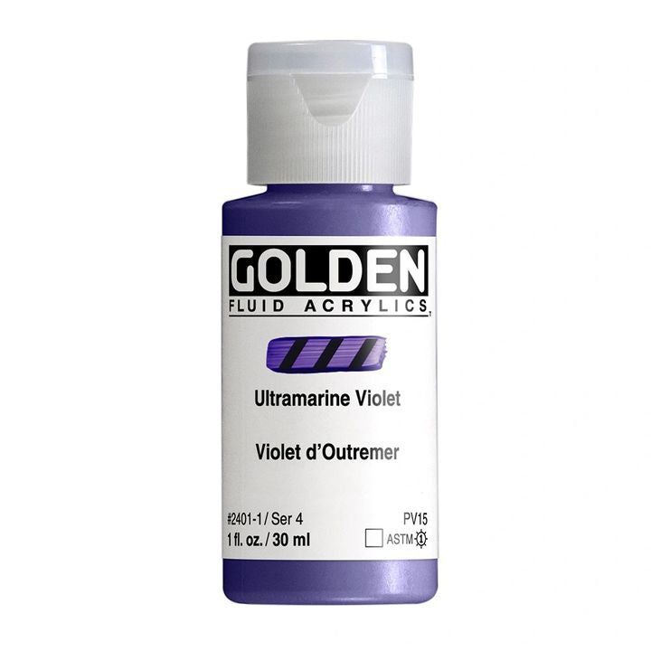 GOLDEN folyékony akrilfesték 118 ml – 2401 ultramarine lila