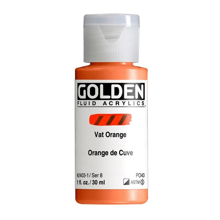 GOLDEN folyékony akrilfesték 118 ml – 2403 kád narancssárga