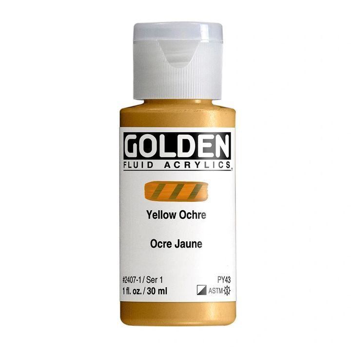 GOLDEN folyékony akrilfesték 118 ml – 2407 okkersárga