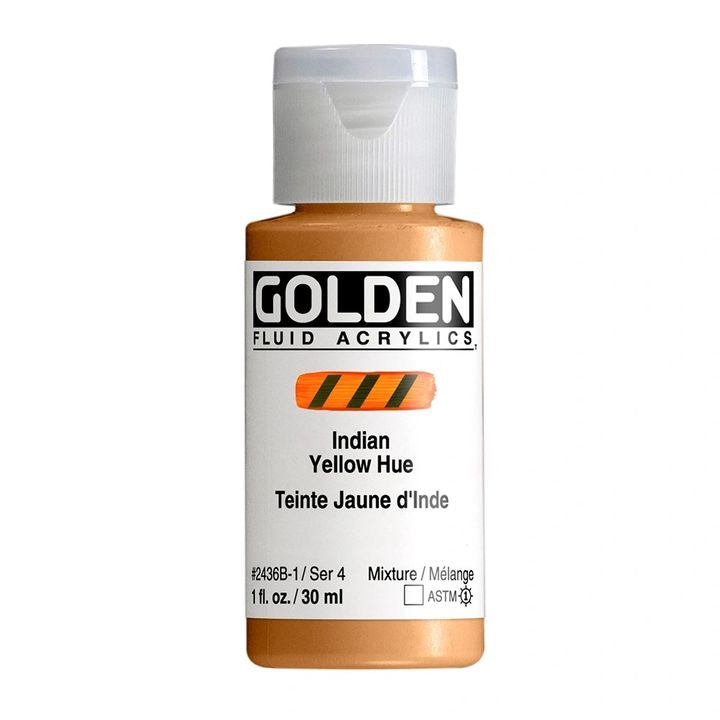 GOLDEN folyékony akrilfesték 118 ml – 2436 indiai sárga árnyalat