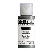 GOLDEN folyékony akrilfesték 118 ml – 2442 Van Dyke barna árnyalat