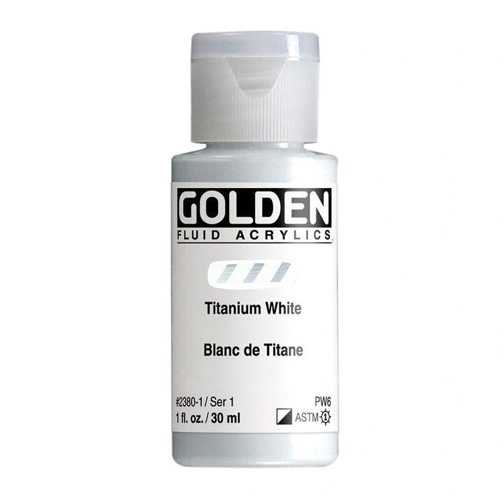 GOLDEN folyékony akrilfesték 30 ml – 2380 titánium fehér