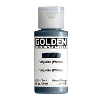 GOLDEN folyékony akrilfesték 30 ml – 2390 türkiz (ftalo)