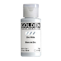 GOLDEN folyékony akrilfesték 30 ml – 2415 cinkfehér