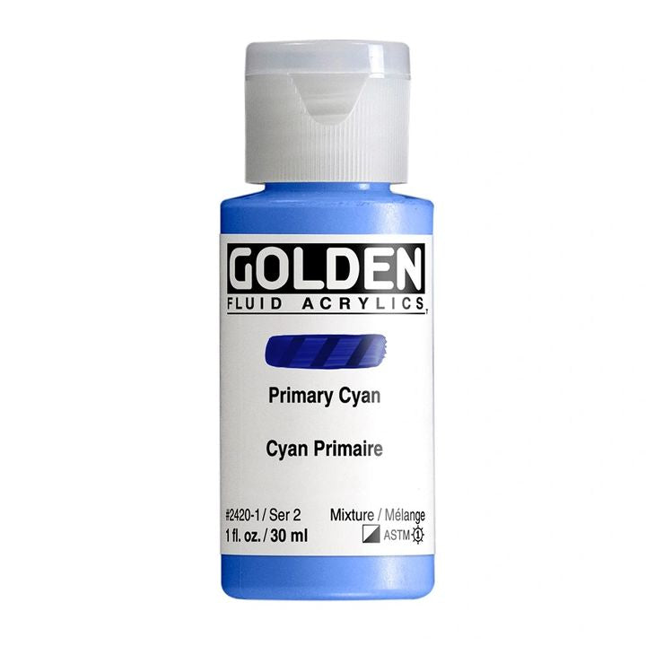 GOLDEN folyékony akrilfesték 30 ml – 2420 cián