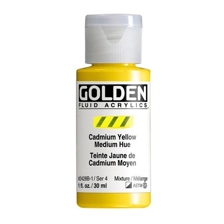 GOLDEN folyékony akrilfesték 30 ml – 2428 kadmium közepes sárga árnyalat