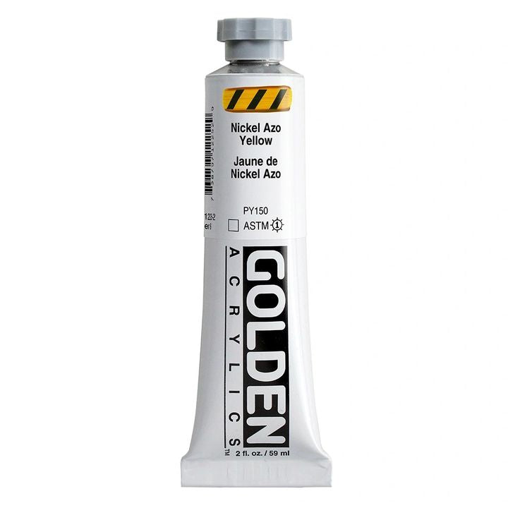 GOLDEN Heavy Body akrilfesték 148 ml – 1225 nikkel azo sárga