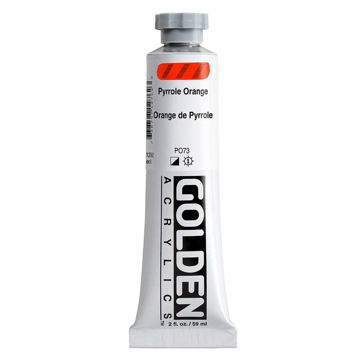 GOLDEN Heavy Body akrilfesték 148 ml – 1276 pirrol narancs