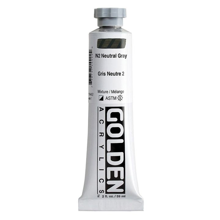 GOLDEN Heavy Body akrilfesték 148 ml – 1442 semleges szürke N2