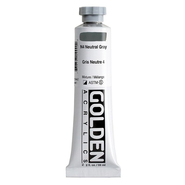 GOLDEN Heavy Body akrilfesték 148 ml – 1444 semleges szürke N4