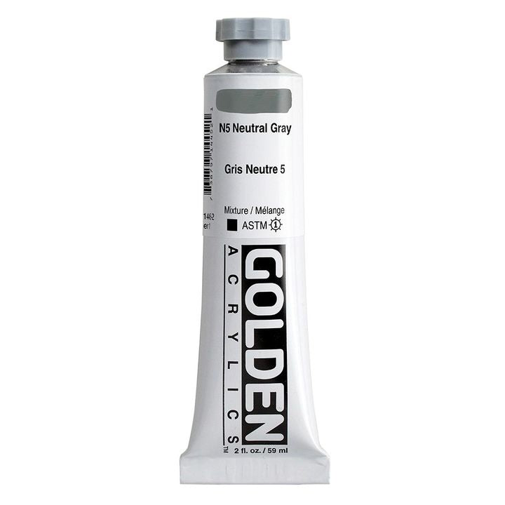 GOLDEN Heavy Body akrilfesték 148 ml – 1445 semleges szürke N5