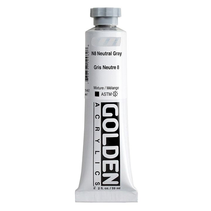 GOLDEN Heavy Body akrilfesték 148 ml – 1448 semleges szürke N8