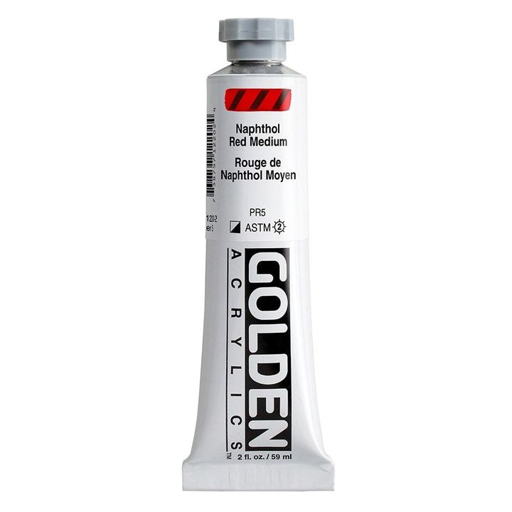 GOLDEN Heavy Body akrilfesték 59 ml – 1220 naftol közepes vörös