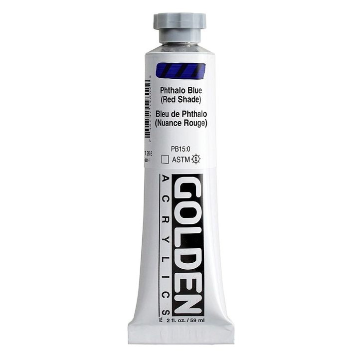 GOLDEN Heavy Body akrilfesték 59 ml – 1260 ftalókék (vörös árnyalat)