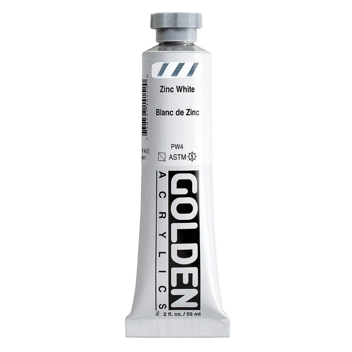 GOLDEN Heavy Body akrilfesték 59 ml – 1415 cink fehér