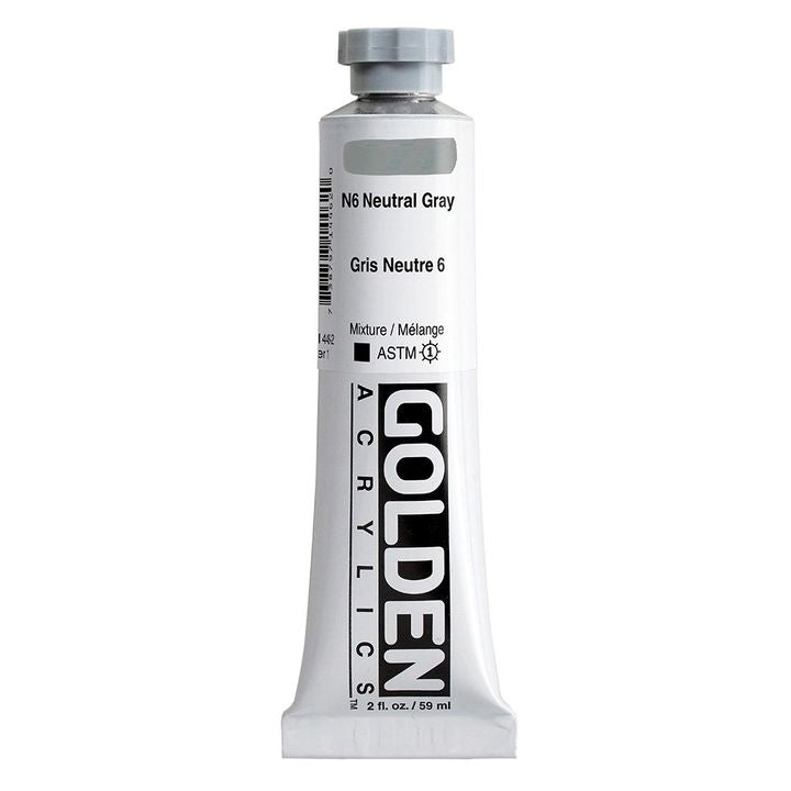 GOLDEN Heavy Body akrilfesték 59 ml – 1446 semleges szürke N6