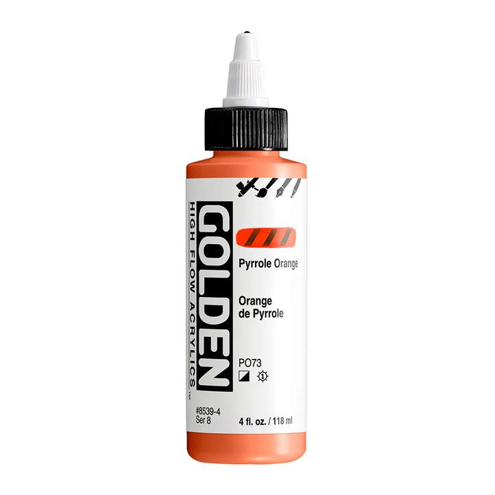 GOLDEN High Flow akril festék 118 ml – 8539 Pirrol narancssárga