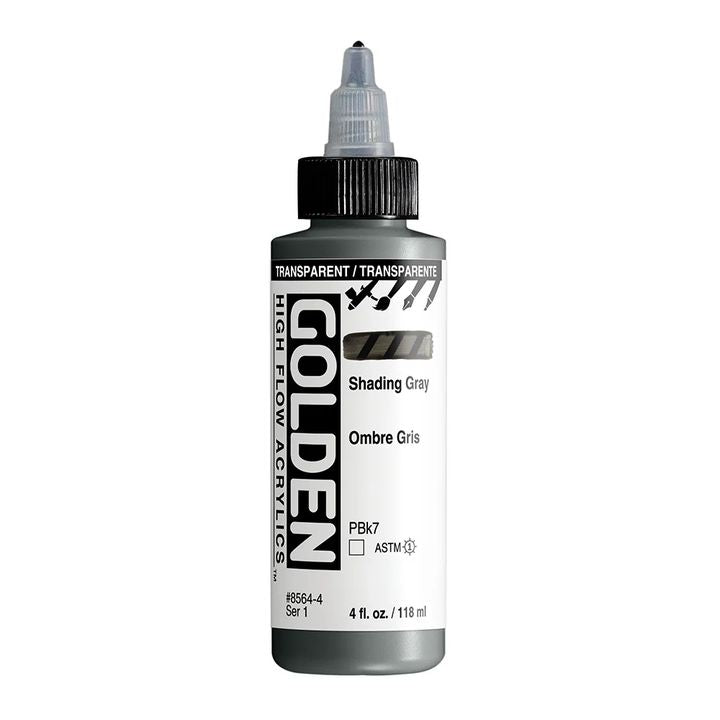 GOLDEN High Flow akril festék 118 ml – 8564 átlátszó árnyékolás szürke