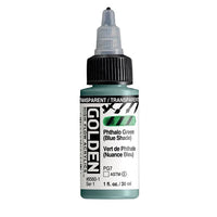 GOLDEN High Flow akril festék 30 ml – 8560 Átlátszó Ftalok. Zöld (kék árnyalat)