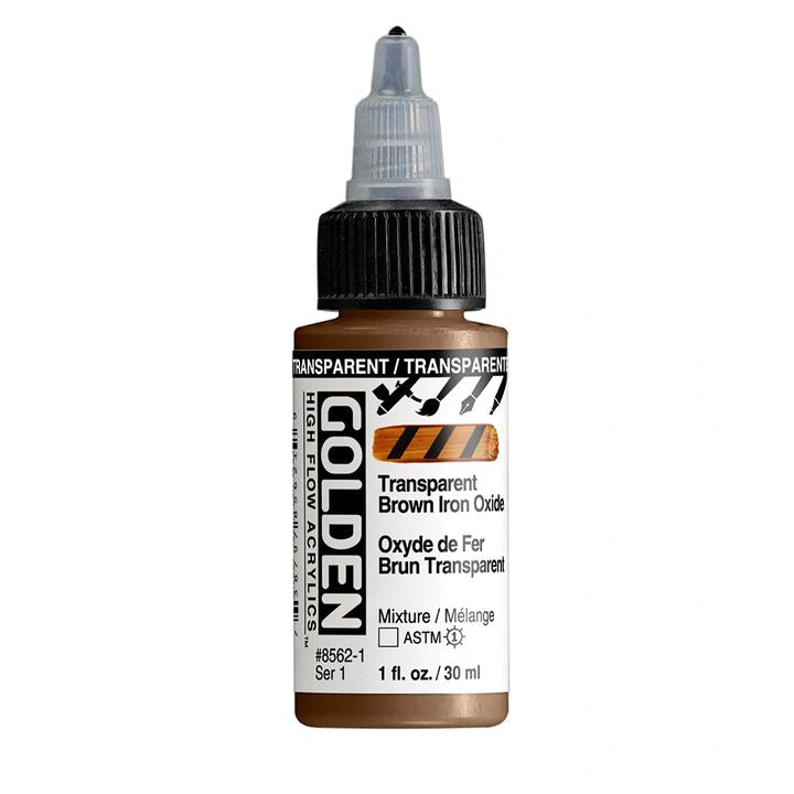 GOLDEN High Flow akril festék 30 ml – 8562 Átlátszó barna vasoxid