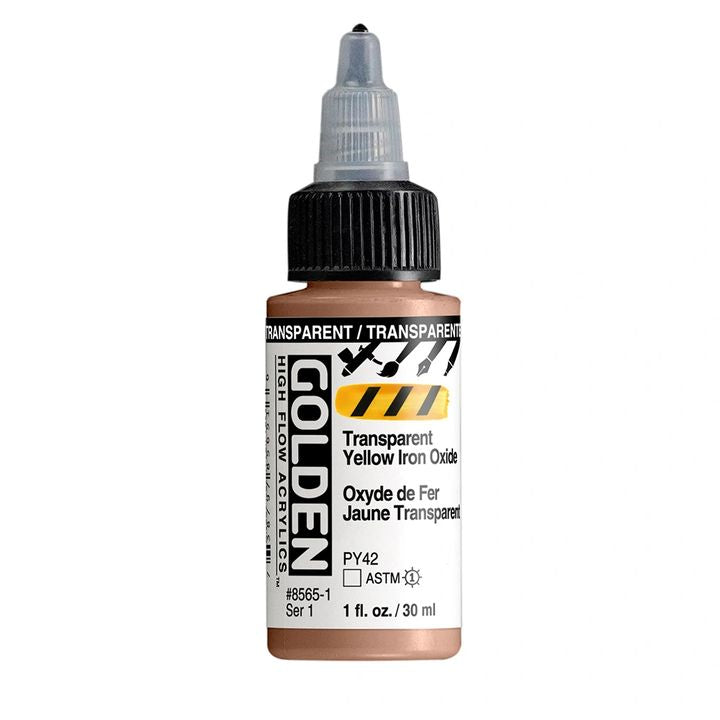 GOLDEN High Flow akril festék 30 ml – 8565 Átlátszó sárga vasoxid