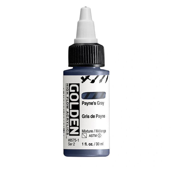 GOLDEN High Flow akril festék 30 ml – 8575 Payne szürke