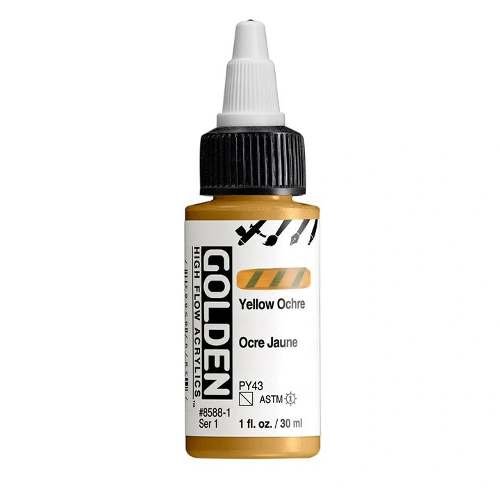 GOLDEN High Flow akril festék 30 ml – 8588 Sárga okker