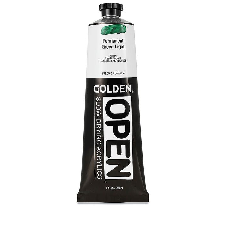 GOLDEN OPEN lassan száradó akrilfesték 148 ml – 7250 Állandó zöld fény