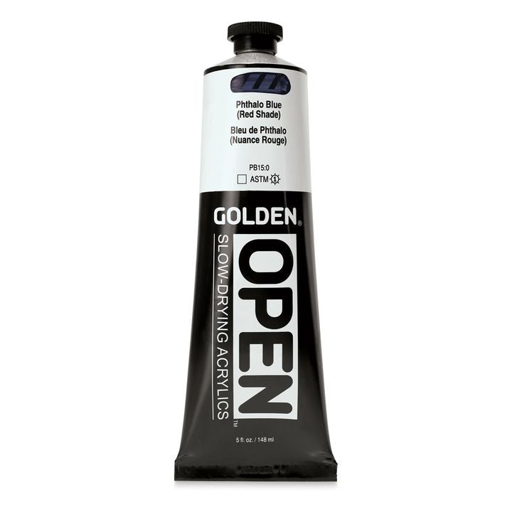 GOLDEN OPEN lassan száradó akrilfesték 148 ml – 7260 ftalocianin kék (vörös árnyalat)