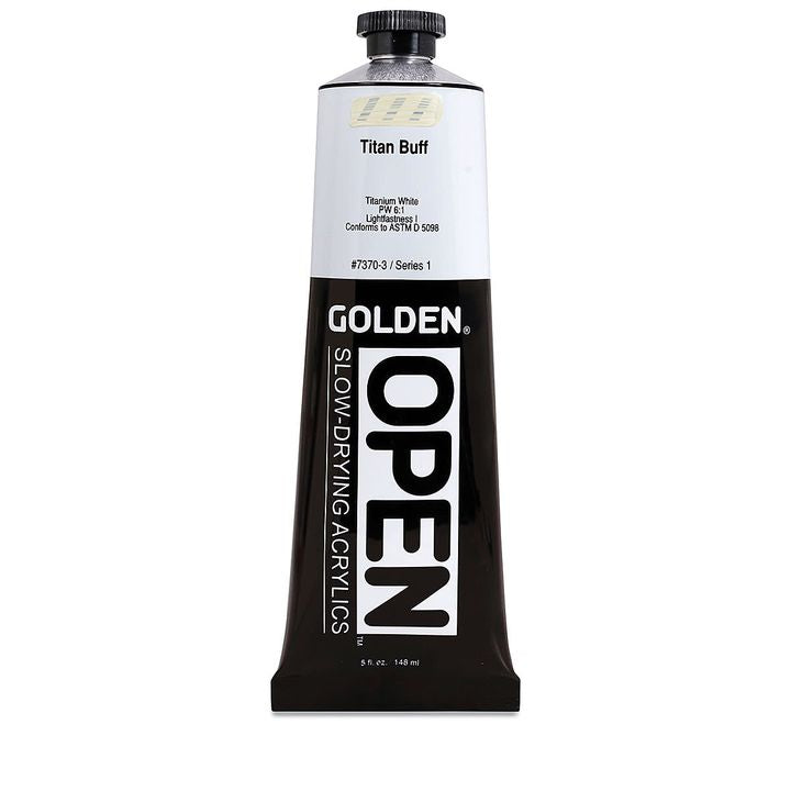 GOLDEN OPEN lassan száradó akrilfesték 148 ml – 7370 Titánium krém