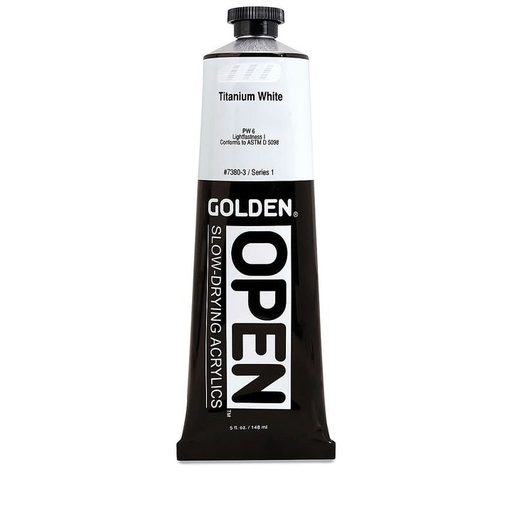 GOLDEN OPEN lassan száradó akrilfesték 148 ml – 7380 Titánium fehér
