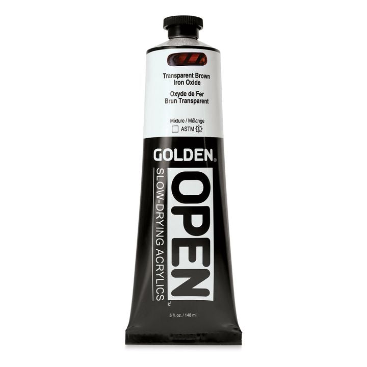 GOLDEN OPEN lassan száradó akrilfesték 148 ml – 7383 Átlátszó barna vasoxid