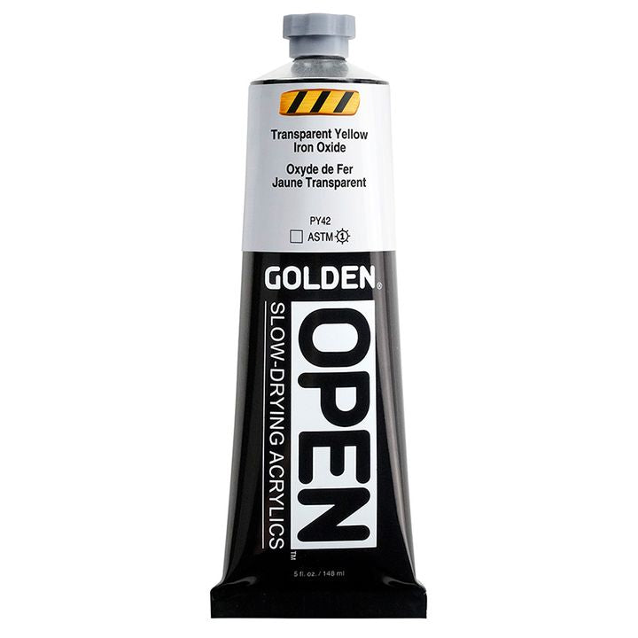 GOLDEN OPEN lassan száradó akrilfesték 148 ml – 7386 Átlátszó sárga oxidvas