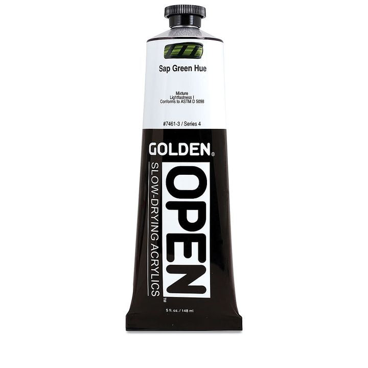 GOLDEN OPEN lassan száradó akrilfesték 148 ml – 7461 Sapová zöld színárnyalat