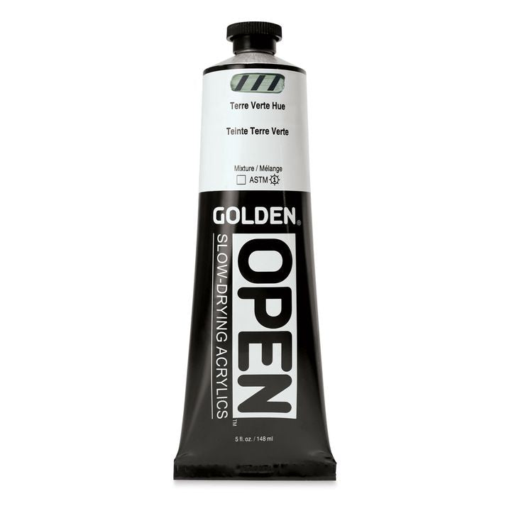 GOLDEN OPEN lassan száradó akrilfesték 148 ml – 7468 Föld zöld árnyalat