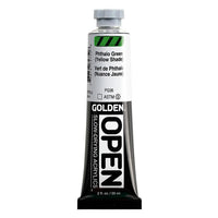 GOLDEN OPEN lassan száradó akrilfesték 59 ml – 7275 Ftalocianin zöld (sárga árnyalat)