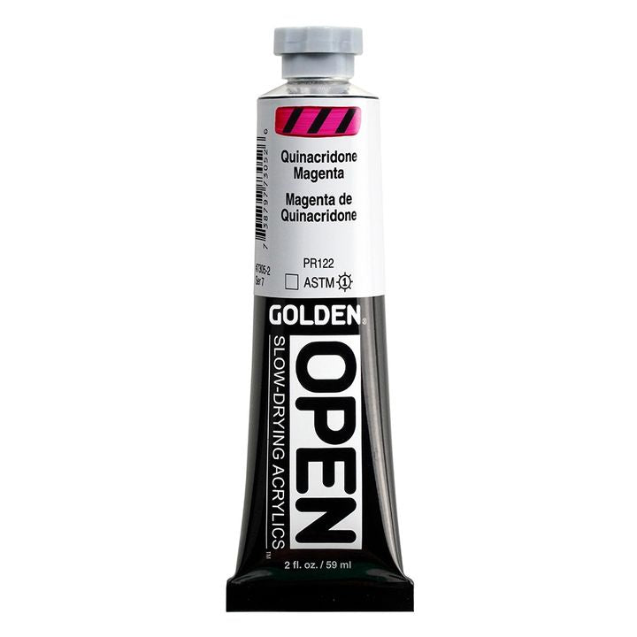 GOLDEN OPEN lassan száradó akrilfesték 59 ml – 7305 Quinacridone Magenta