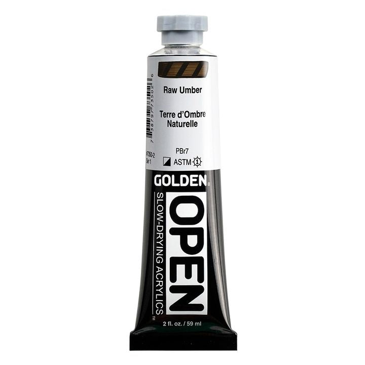 GOLDEN OPEN lassan száradó akrilfesték 59 ml – 7350 Nyers Umbra